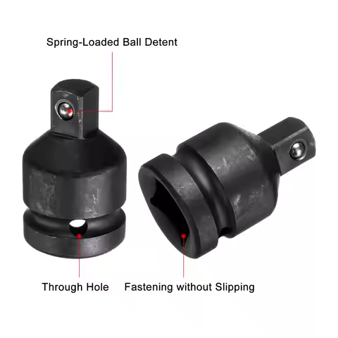 Impact Socket Adapter CR-MO Steel Impact Adapter 3/4 to 1/2 3/4 to 1 for Impact Driver Air Impact Wr