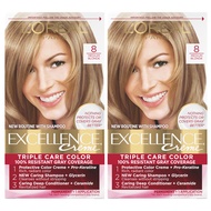 L'Oreal Paris Excellence Creme Permanent Hair Color, 8 Medium Blonde, 100 percent Gray Coverage Hair