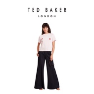 (missing asset)Ted Baker Womens Molii Ted Baker Branded T-Shirt LT-PINK