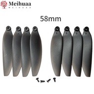 MEIHUAA Remote Control Drone Parts, Plastic Black Folding Propeller Blades, 58mm/66mm Universal Quad
