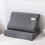 100% Cotton Pillow Case 1 Piece  60*40*10/12cm Soft Washed Cotton Latex Pillowcase Contour Shape With Zipper