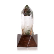 【正佳珠寶】綠幽靈 頂級異象金字塔水晶柱 1.9kg 綠幽靈水晶球