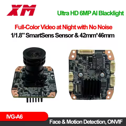 Ultra Hd 6Mp Ai Intelligent Indoor Network Ip Camera Module Night Vision Blacklight Cmos Sensor Webc