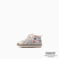 日本限定 Converse BABY ALL STAR N PEANUTS CP V-1 男/女款 童鞋 小童12-15 史奴比聯名款 彩色漫畫 親子鞋/ 14 cm