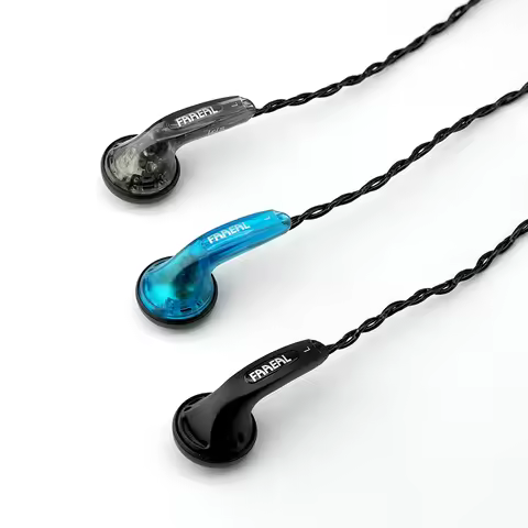 FAAEAL Earphones Iris 2.0 In Ear Earbuds 3.5mm Durable Wired Ear Buds Good Bass Music Headphones Run