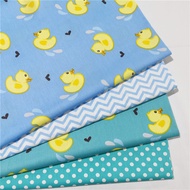 Childlike Cartoon Duck Pure Cotton Twill Fabric Cotton Children Baby Cloth Bedding Overalls Cotton Clothes Lining Cloth Fabric