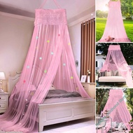 Elegant Lace Bed Canopy Mosquito Net Hung Dome Mesh Canopy Princess Round Dome Bedding Net Bed Mosquito for Bedroom Camping