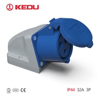 KEDU Surface Mounted Portable Waterproof Industrial Plug Socket ps1-536 3P4P5P IP44 32A CE S