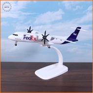 [LS] 1 Set 20cm Fedex ATR Airplane Model Airplane Toy Diecast Metal Alloy Collection Children Toys M