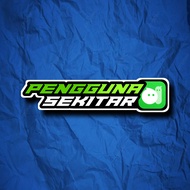 Waterproof Glowssy Laminated Vinyl Michat Logo User Sticker