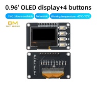 DIYMORE 0.96inch OLED Display IIC White/Blue 12864 with 4 Buttons OLED Display SSD1306 SSD1315 OLED 