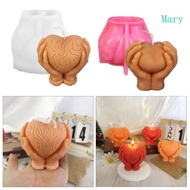 Mary Hand Holding Heart  Silicone Mold DIY 3D Heart Shape Resin  Moulds
