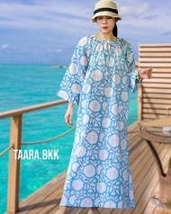 Chanda dress เดรสยาวผ้าพิมพ์อินเดียทรงหลวม