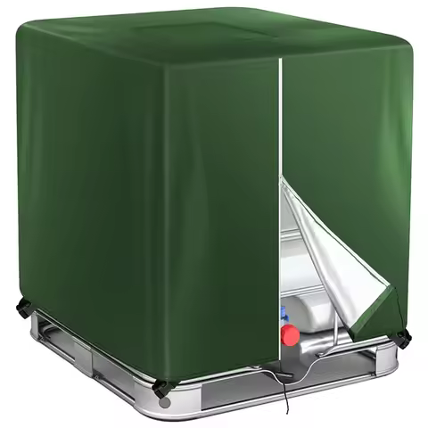 IBC Tank Cover 1000 liter Green Heavy Cloth Oxford UV Protection 800L 600L IBC Tote Cover Black Wate