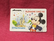 米奇老鼠  🦜   日本電話卡 一張 🌹  🍀🦋🍀🌹 羅漢松6