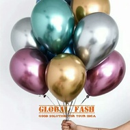 Chrome metallic balloon shiny balloon/ 12 inch chrome metallic balloon