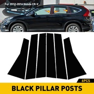 6Pcs Car Pillar Posts Window Door Moulding Trims Cover BC Column Sticker for Honda CRV 2012-2016