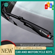 xps 2PCS  Auto Decor Decals Car Window Wiper Stickers For 2PCS Mitsubishi ASX Pajero Outlander Lance