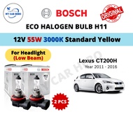 BOSCH Eco H11 Halogen Headlamp Bulb 12V 55W H11 Bulb for Lexus CT200H (Year 2011-2016) Lampu Mentol 