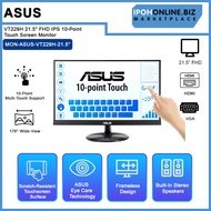 ASUS VT229H Touch Monitor 21.5" FHD 10-Point Touch IPS 178 Degree Wide Viewing Angle Frameless Flick
