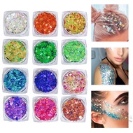 Face Glitter Makeup Body Glitter Gel Sequins Makeup Glitter Gel for Halloween Festival Party
