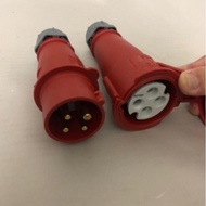 MENNEKES industrial 4pin 415VAC socket, plug IP44 (16A) (Second hand)