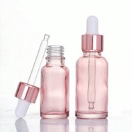 3pcs Essential Oil Bottle Glass Dropper Essence Partial Bottle, Cosmetics Partial Mix Bottle Empty B