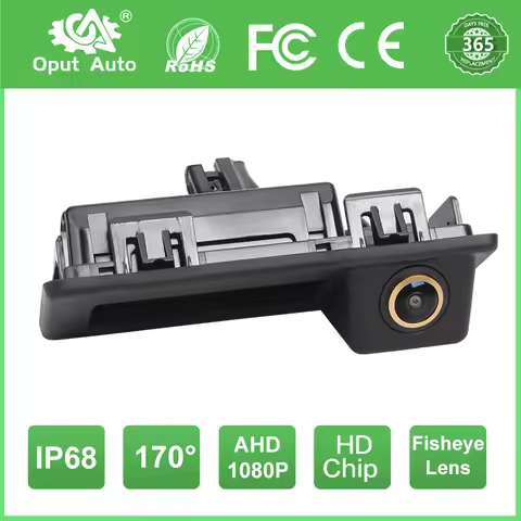 AHD 1080P 170° Degree Fisheye Car Trunk Hand Switch Rear View Camera For Audi A3 A4 VW Touran Tiguan
