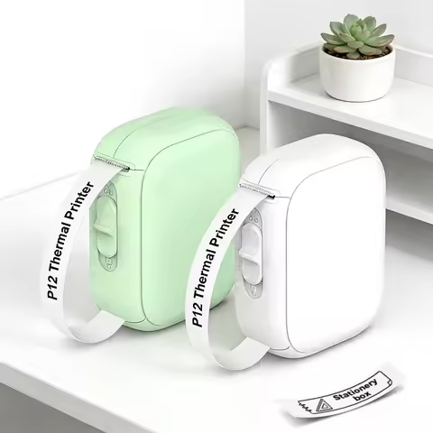 Mini Label Printer Marklife P12 Self-adhesive Sticker Printer P12 Portable Thermal Labeling Machine 