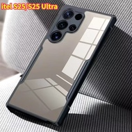Galaxy S25 FE/Galaxy S25/Galaxy S25 Plus/S25ultra Model Shockproof Case Colored Edges Clear Back Sam