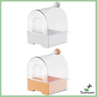 [ Parrot Bathing to Install Budgie Water Bowl Pet Bath Box