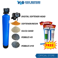 FRP Softener 10 x 54 with Digital Head FREE 2 Stages 10 inch Basic Sediment Set Ideal Set Up for Lar