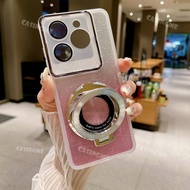 Realme C61 2024  Bling Magnetic Suction Bracket Soft Casing For Realmi C61 4G C63 Realme C61 RealmeC