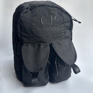 C.P. Company Mens Logo Embroidered Nylon Backpack Outdoor Travel Mountaineering