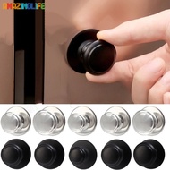 [Top Selection] Black Silver Single Hole Wardrobe Door Handle- Circular Stainless Steel Punch-Free Drawer Cabinet Knobs