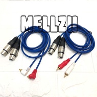 Audio Cable 2 XLR Female To 2 RCA Male 1.5 meters - 2.5 Meters