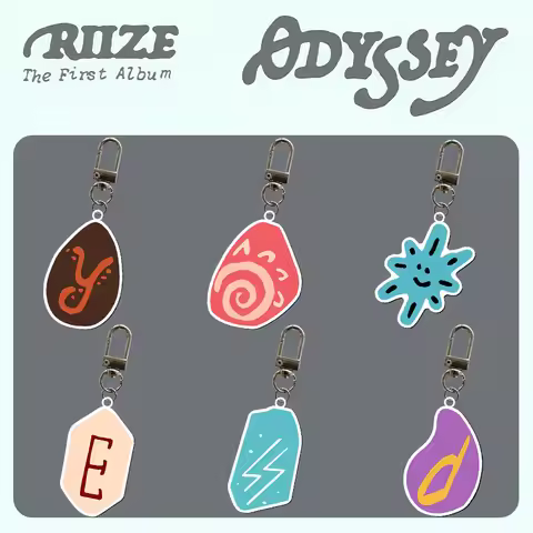 Kpop RIIZE 1st Album ODYSSEY Cartoon Key Chain LOGO Key SHOTARO EUNSEOK SUNGCHAN Bag Charms WONBIN S
