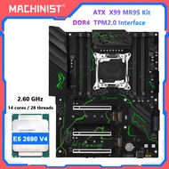 MACHINIST | MACHINIST TPM 2.0 X99 MR9S Motherboard LGA 2011-3 Intel Xeon E5 2680 V4/V3 CPU DDR4 RAM 