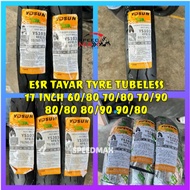 ESR TAYAR TYRE TUBELESS 17 INCH 60/80 70/80 70/90 80/80 80/90 90/80 100% ORIGINAL ESR TAYAR