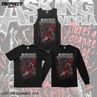 ASKING ALEXANDRIA MUSIC BAND T-SHIRT - CREATURE INSIDE RATM MUSIC T-SHIRT/ / kaos band METAL T-SHIRT
