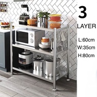 304 Stainless Steel Gas Stove Stand Rack Heavy Duty Kitchen Racks Organizer Multi-layer Gas Stove Be