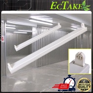 [ECTAKE] T8 2FT/4FT SINGLE LED LIGHT Casing Lamp Kalimantang Long Casing Wall Ceiling Lighting Wall 