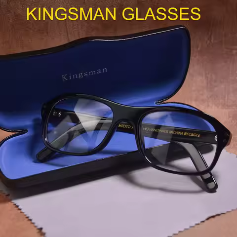 The Kings Man Eyeglasses Frame Kingsmen Movie Cosplay Glasses Harry Hart Gary Eggsy Eyewear Retro Re