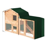 VARSTR◎Triangle Rabbit Hutch Cover Waterproof Animal Hutch Dust Cover House Cage Covers