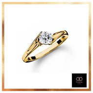แหวนเพชร Diamond แท้ 100% (ไม่แท้ยินดีคืนเงิน) ทองคำแท้ 18K แหวนเพชรหรู (TEERAK) PLATINUM (ทองคำขาว) (แจ้งขนาดทาง IN BOX)