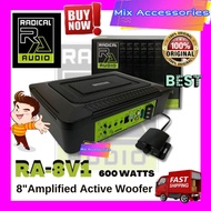 RADICAL AUDIO RA-8V1 AMPLIED ACTIVE SUBWOOFER 100% ORIGINAL💯💯💯👌👌✔️✔️