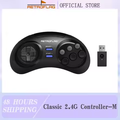 RETROFLAG Classic 2.4G Wireless Game Controller-M Gamepad for Switch, Windows, Sega Genesis mini/MD 