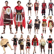 Halloween cos Ancient Greek Gladiator Costume Adult Italy Ancient Rome Spartan Samurai Warrior Costu
