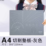 H176 得力 A4雙面切割墊板 加強型 A4耐切割墊 / 鎅板, 灰色 - 12" X 9"(30x22cm)