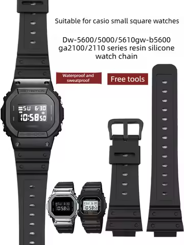 Suitable for Casio Strap DW5600 GW5000 GW5035 DW-6900 Sports Silicone Strap